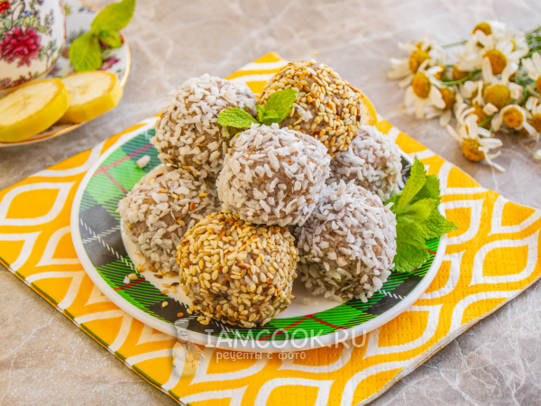 ПП конфеты из банана, рецепт с фото