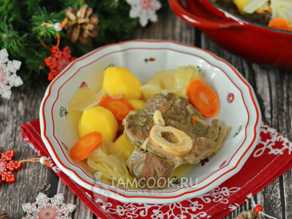 Жаркое из говядины с овощами, рецепт с фото