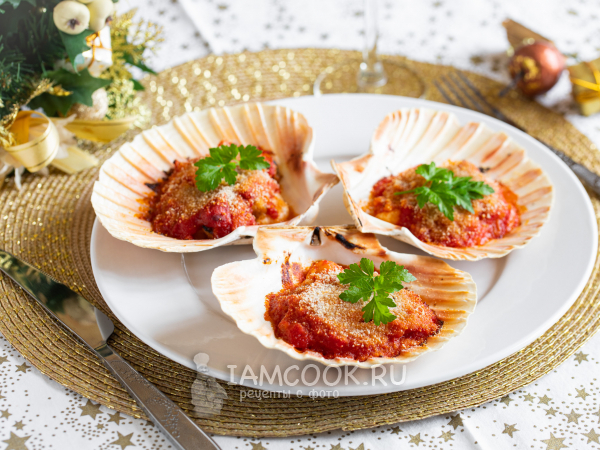 Кокиль из морепродуктов, рецепт с фото