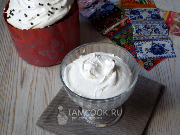 Швейцарская меренга для куличей, рецепт с фото