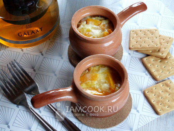 Тыква с яйцом в духовке, рецепт с фото