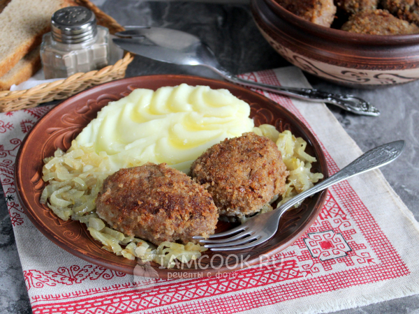 Котлеты из лосятины, рецепт с фото