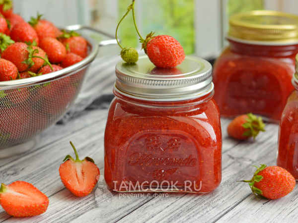 Варенье из клубники через мясорубку на зиму, рецепт с фото