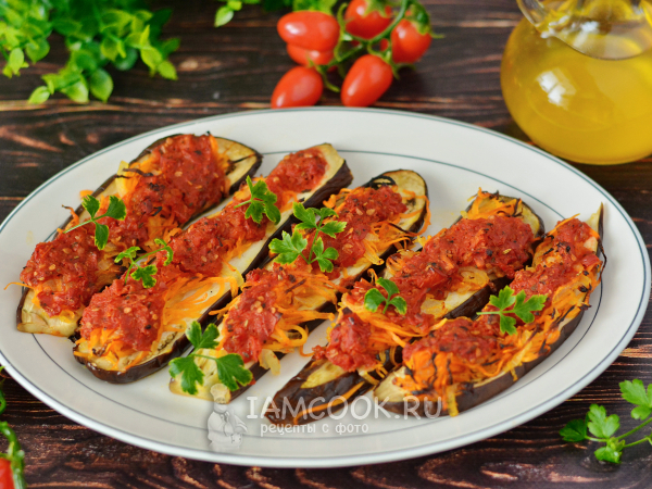 Язычки из баклажанов в духовке, рецепт с фото