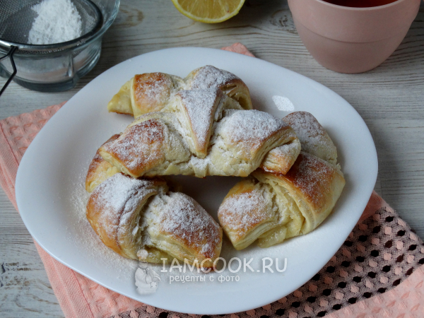 Круассан с грушей, рецепт с фото