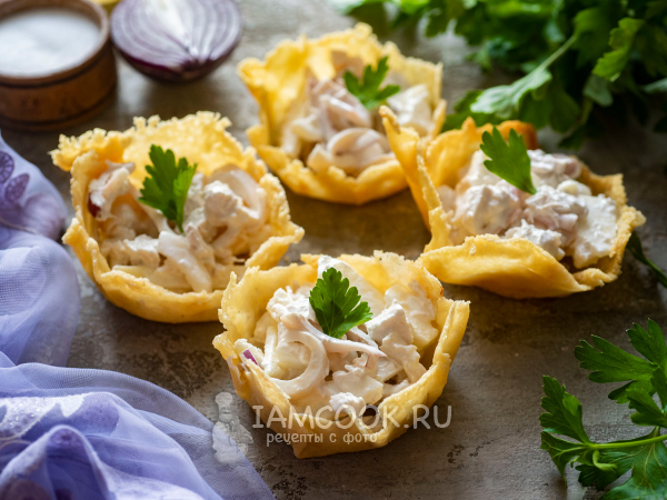 Сырные тарталетки, рецепт с фото