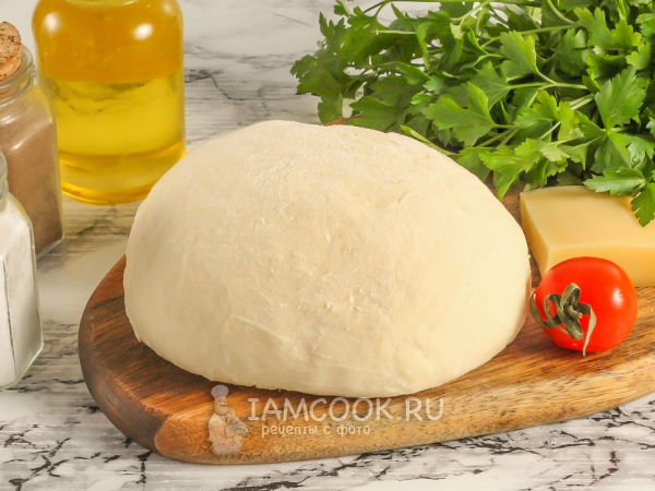 Тесто для пиццы на ряженке (без дрожжей), рецепт с фото