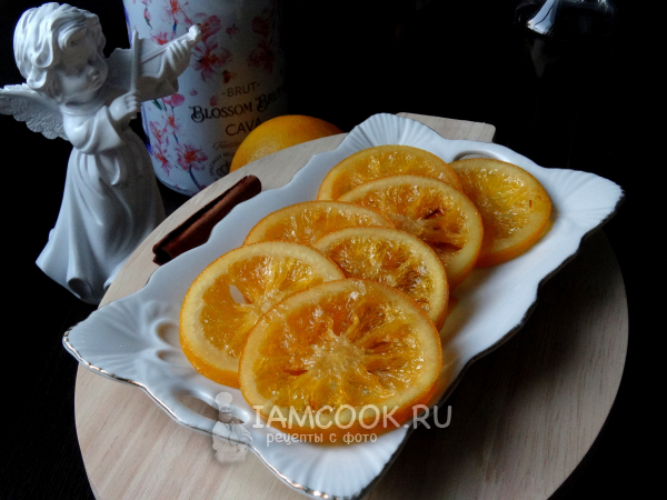 Карамелизированные апельсины, рецепт с фото