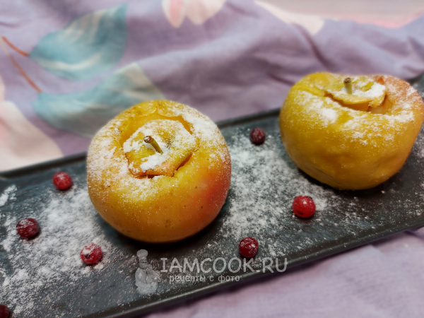 Запечённые яблоки с сахаром в микроволновке, рецепт с фото