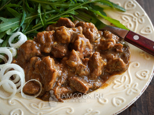 Гуляш из говядины по-чешски, рецепт с фото