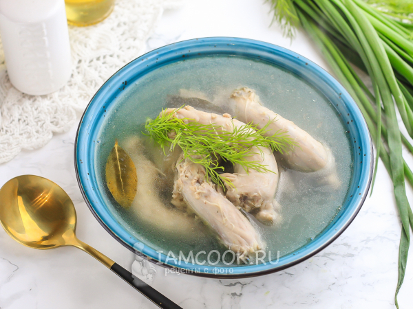 Бульон из куриных шеек, рецепт с фото
