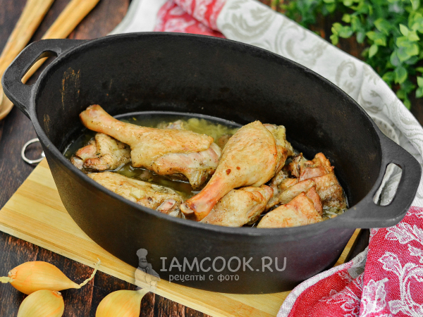 Утка в утятнице кусочками (в духовке), рецепт с фото