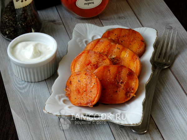 Батат на гриле, рецепт с фото
