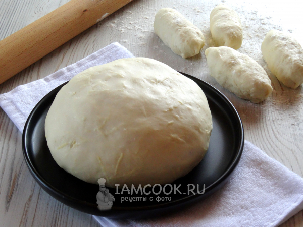 Дрожжевое картофельное тесто для пирожков на сковороде, рецепт с фото