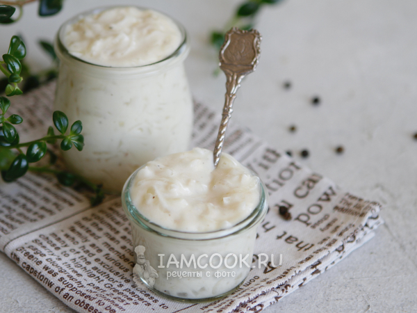 Луково-сметанный соус, рецепт с фото