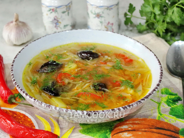 Щи с черносливом, рецепт с фото