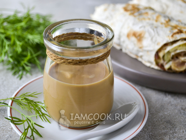 Соус для шаурмы с соевым соусом, рецепт с фото