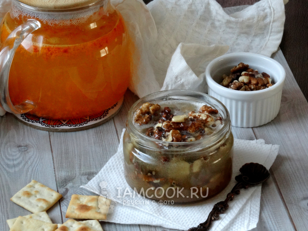 Орехи с медом, рецепт с фото