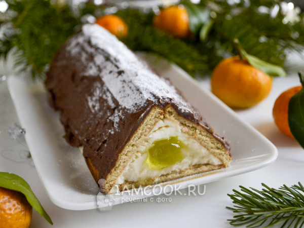 «Творожный домик» из печенья с мармеладом, рецепт с фото