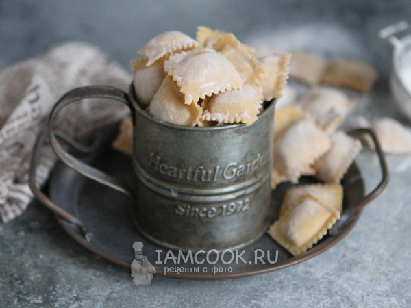 Равиоли с мясом и сыром, рецепт с фото