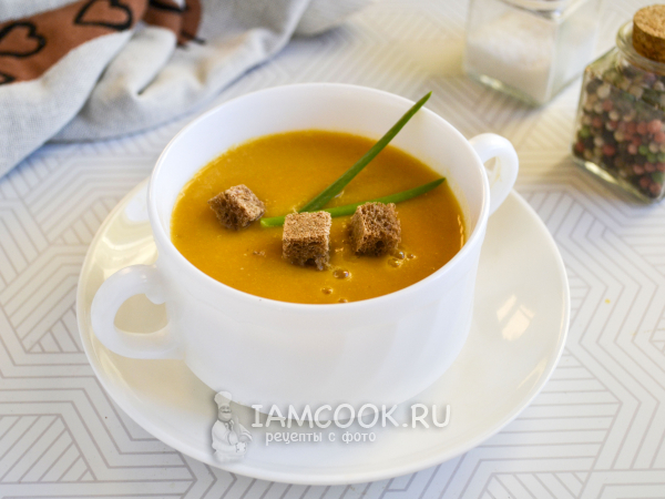 Постный суп-пюре из тыквы, рецепт с фото