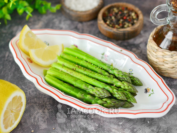 Спаржа на пару (в пароварке), рецепт с фото