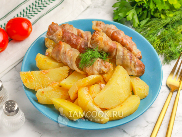Картошка с чевапчичи в духовке, рецепт с фото