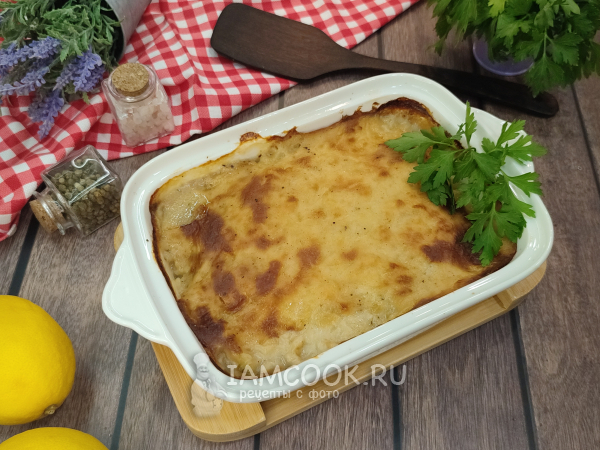 Гратен с рыбой, рецепт с фото