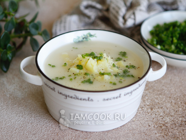 Картофельный суп на курином бульоне, рецепт с фото