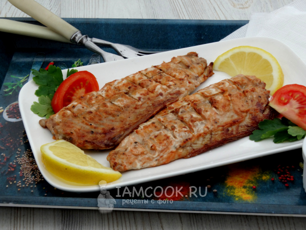 Филе скумбрии на мангале, рецепт с фото