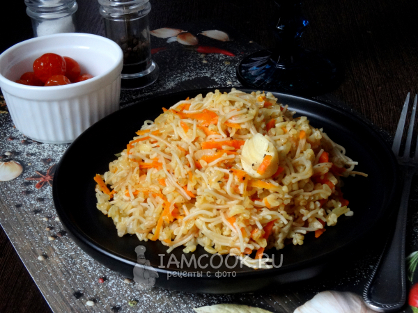 Булгур с вермишелью по-турецки, рецепт с фото