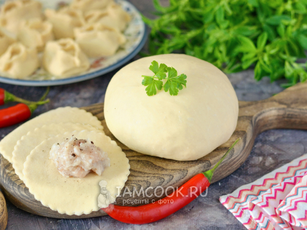 Заварное тесто на манты с яйцом, рецепт с фото