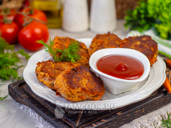 Постные котлеты из красной фасоли, рецепт с фото