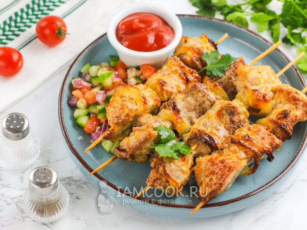 Шашлык в аэрофритюрнице (мультипечи), рецепт с фото