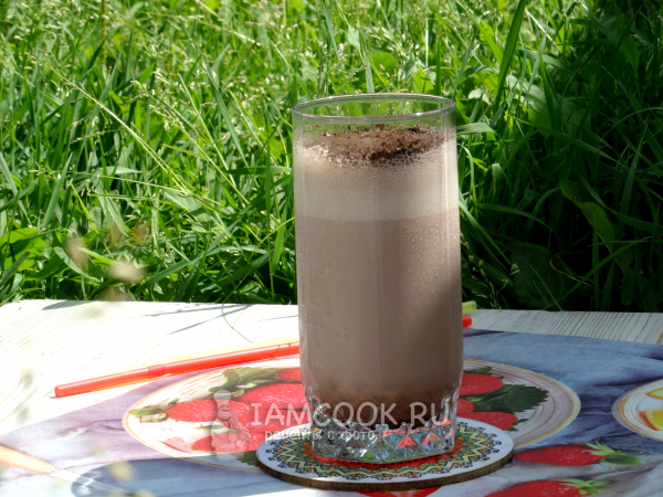 Молочный коктейль с какао, рецепт с фото