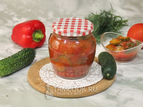 Салат «Огуречник» на зиму, рецепт с фото