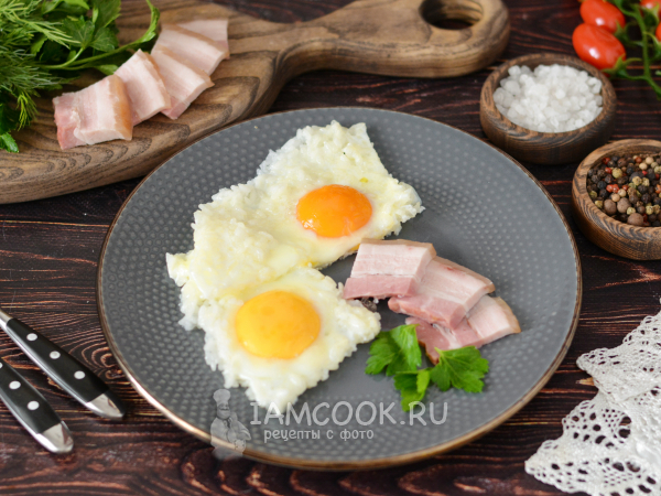 Яичница с рисом, рецепт с фото