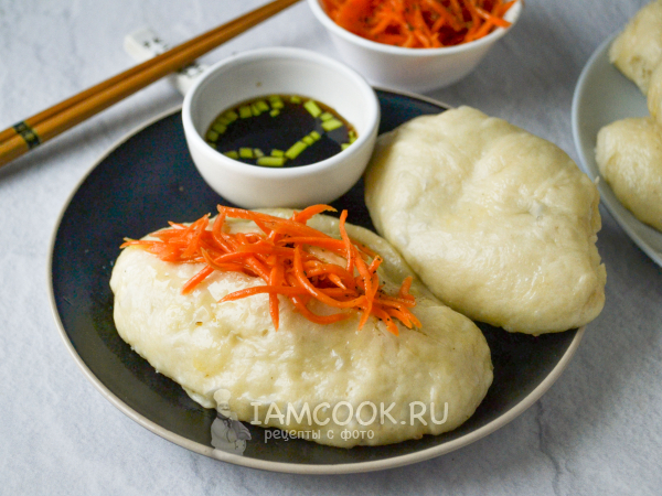 Корейские пирожки на пару с мясом, рецепт с фото