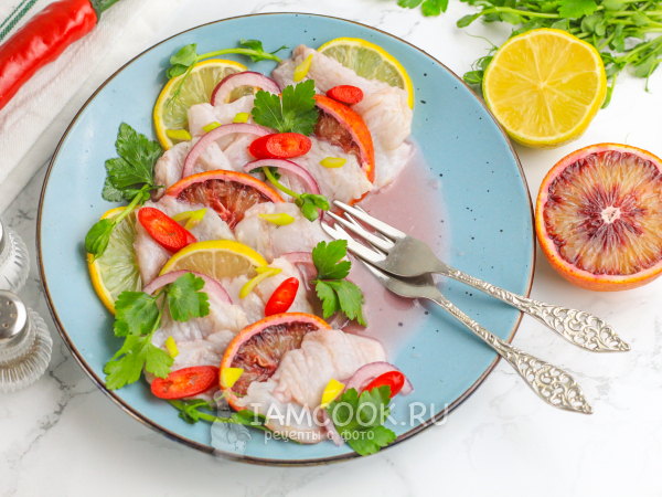 Севиче из сибаса, рецепт с фото