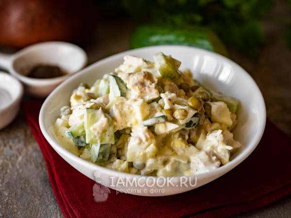 ПП-оливье без картошки, рецепт с фото