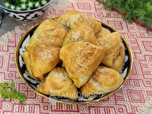 Тандырная самса в духовке, рецепт с фото