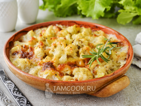 Гратен из картофеля и цветной капусты, рецепт с фото