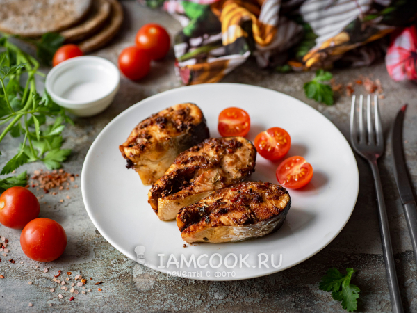 Стейки горбуши в аэрогриле, рецепт с фото
