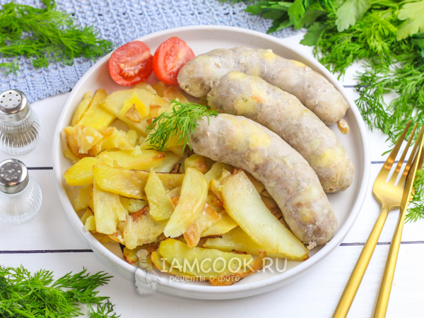 Вареные купаты, рецепт с фото