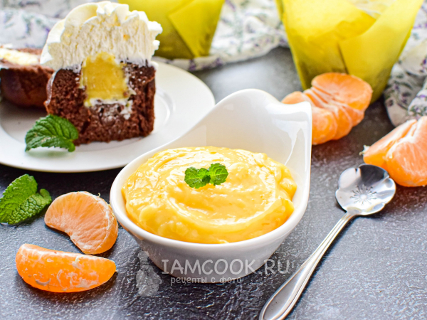 Мандариновый курд для капкейков, рецепт с фото