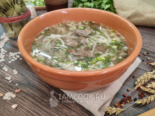 Бурятский суп Шулэн, рецепт с фото