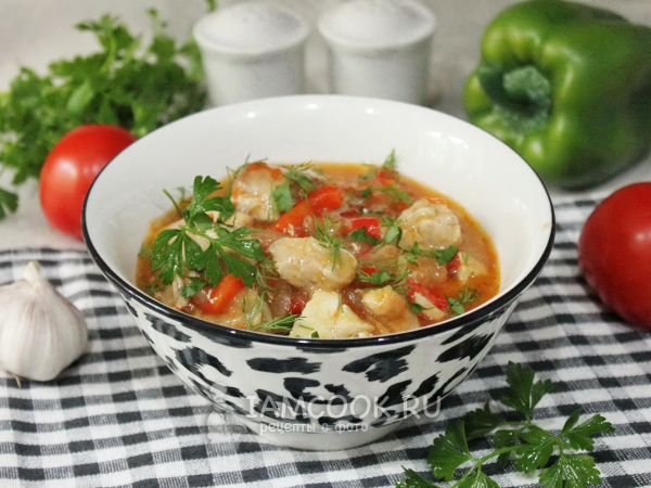 Мясо по-сербски, рецепт с фото