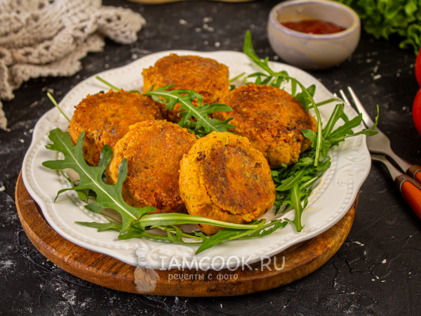 Постные морковные котлеты (из сырой моркови), рецепт с фото