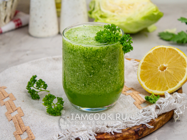 Смузи из белокочанной капусты, рецепт с фото