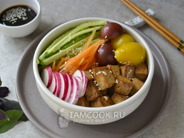 Боул с тофу, рецепт с фото
